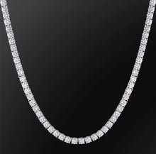 Load image into Gallery viewer, 6mm White Gold Tennis Chain
